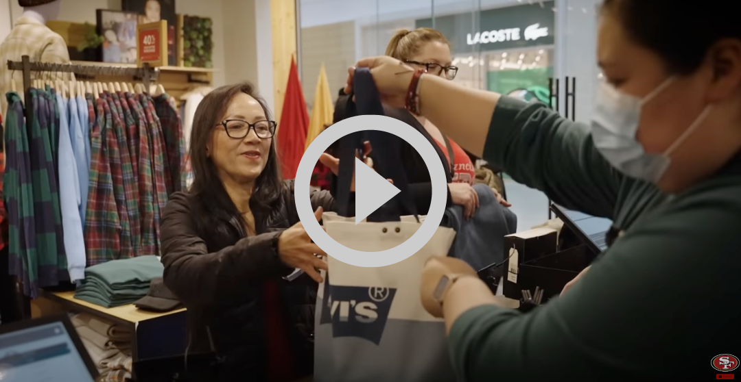 Levi’s® and Fred Warner Treat Single Mothers to Holiday Shopping | 49ers